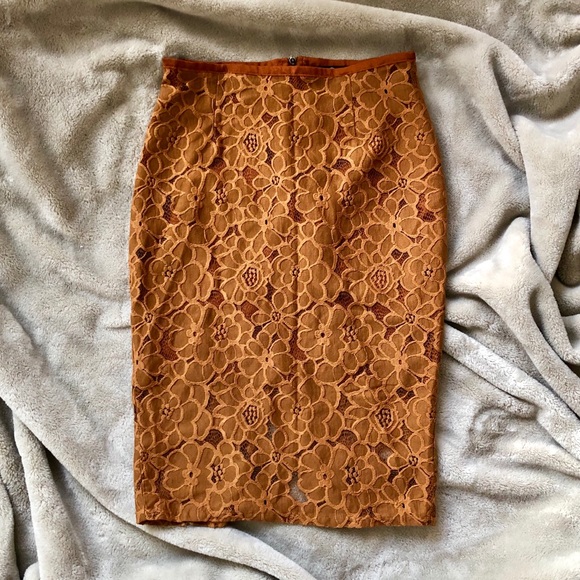 Missguided Skirt floral lace knee length - Picture 5 of 8